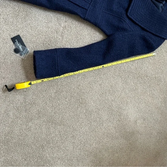 Kenneth Cole nwt blue purple midi coat- large - Picture 6 of 10